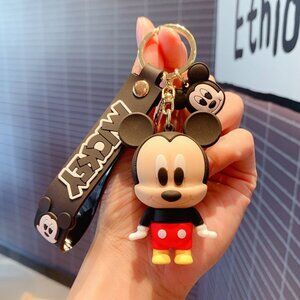 Minnie & Mickey Mouse cartoon anime dolls, keychains, car bag charms, ornaments